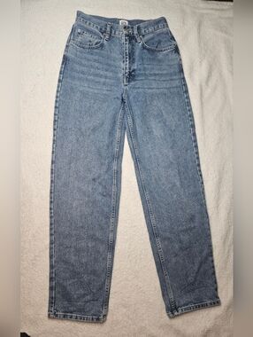 BDG Urban Outfitters  High-Rise Straight Baggy  — Light Blue Denim
